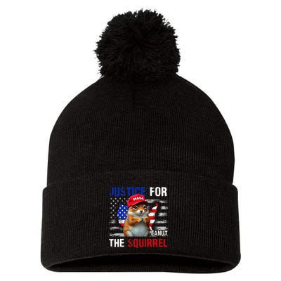 Justice For Peanut The Squirrel Peanut Squirrel Pom Pom 12in Knit Beanie
