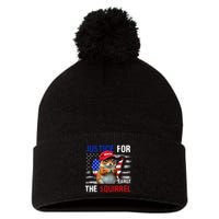 Justice For Peanut The Squirrel Peanut Squirrel Pom Pom 12in Knit Beanie