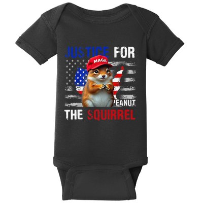 Justice For Peanut The Squirrel Peanut Squirrel Baby Bodysuit