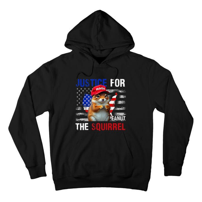 Justice For Peanut The Squirrel Peanut Squirrel Tall Hoodie