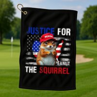 Justice For Peanut The Squirrel Peanut Squirrel Golf Towel