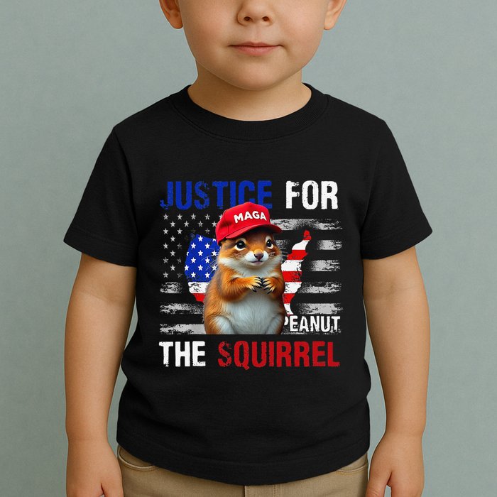 Justice For Peanut The Squirrel Peanut Squirrel Toddler T-Shirt