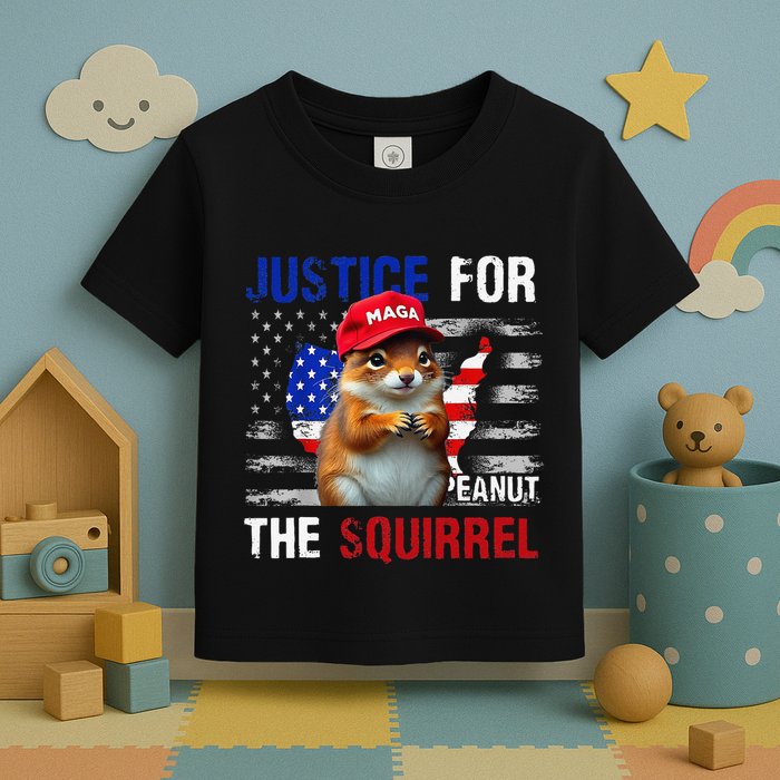 Justice For Peanut The Squirrel Peanut Squirrel Toddler T-Shirt