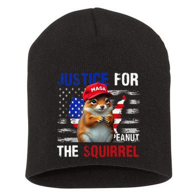 Justice For Peanut The Squirrel Peanut Squirrel Short Acrylic Beanie