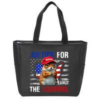 Justice For Peanut The Squirrel Peanut Squirrel Zip Tote Bag