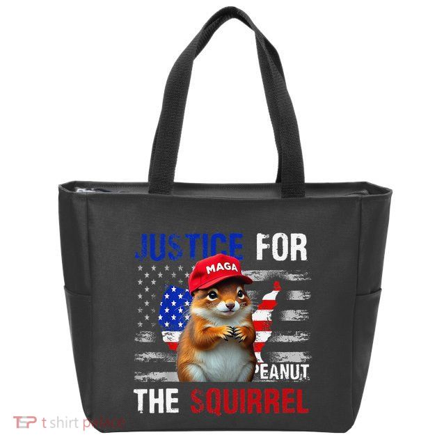 Justice For Peanut The Squirrel Peanut Squirrel Zip Tote Bag