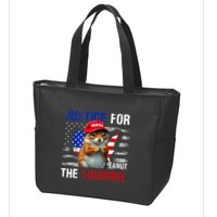 Justice For Peanut The Squirrel Peanut Squirrel Zip Tote Bag
