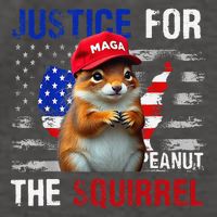 Justice For Peanut The Squirrel Peanut Squirrel Vector Backpack