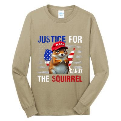 Justice For Peanut The Squirrel Peanut Squirrel Tall Long Sleeve T-Shirt