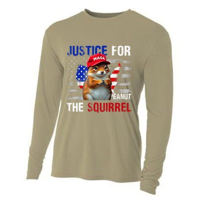 Justice For Peanut The Squirrel Peanut Squirrel Cooling Performance Long Sleeve Crew