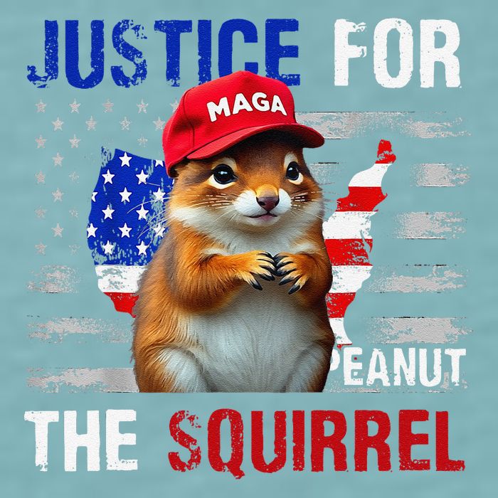 Justice For Peanut The Squirrel Peanut Squirrel Sueded Cloud Jersey T-Shirt
