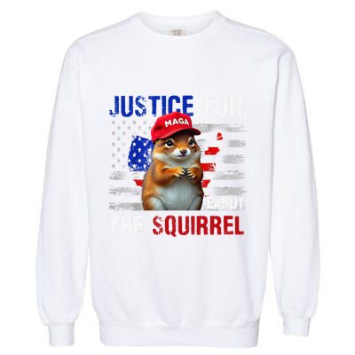 Justice For Peanut The Squirrel Peanut Squirrel Garment-Dyed Sweatshirt