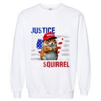 Justice For Peanut The Squirrel Peanut Squirrel Garment-Dyed Sweatshirt
