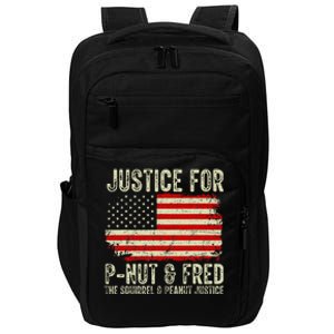 Justice For Pnut And Fred The Squirrel And Peanut Justice Impact Tech Backpack