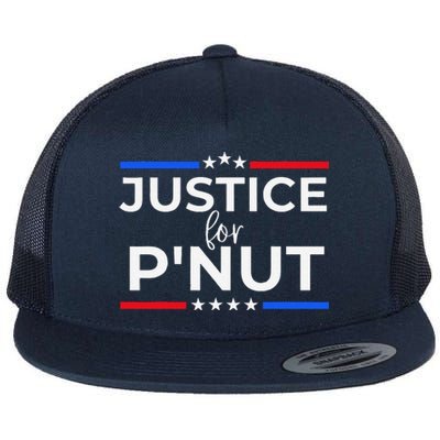 Justice For PNut Peanut Squirrel Lovers Flat Bill Trucker Hat