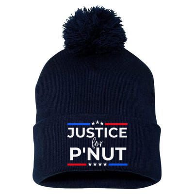 Justice For PNut Peanut Squirrel Lovers Pom Pom 12in Knit Beanie