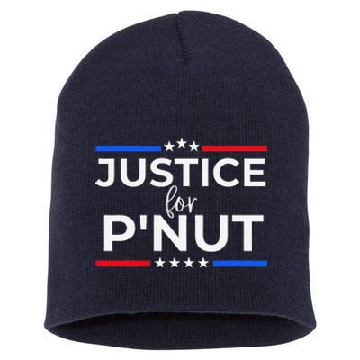 Justice For PNut Peanut Squirrel Lovers Short Acrylic Beanie