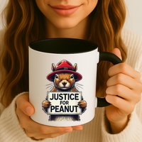 Justice For Peanut The Squirrel Wanted Mug