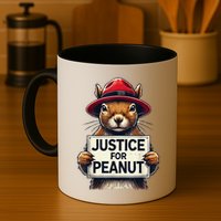 Justice For Peanut The Squirrel Wanted Mug