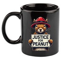 Justice For Peanut The Squirrel Wanted 11oz C Handle Ceramic Mug