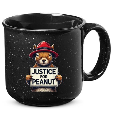 Justice For Peanut The Squirrel Wanted 15oz Campfire Ceramic Mug
