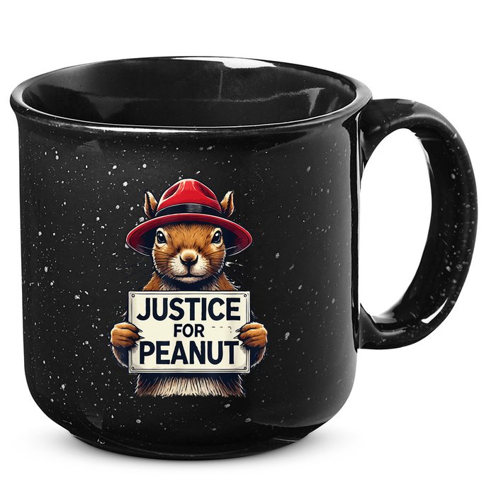 Justice For Peanut The Squirrel Wanted 15oz Campfire Ceramic Mug