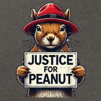Justice For Peanut The Squirrel Wanted Cotton Canvas Backpack