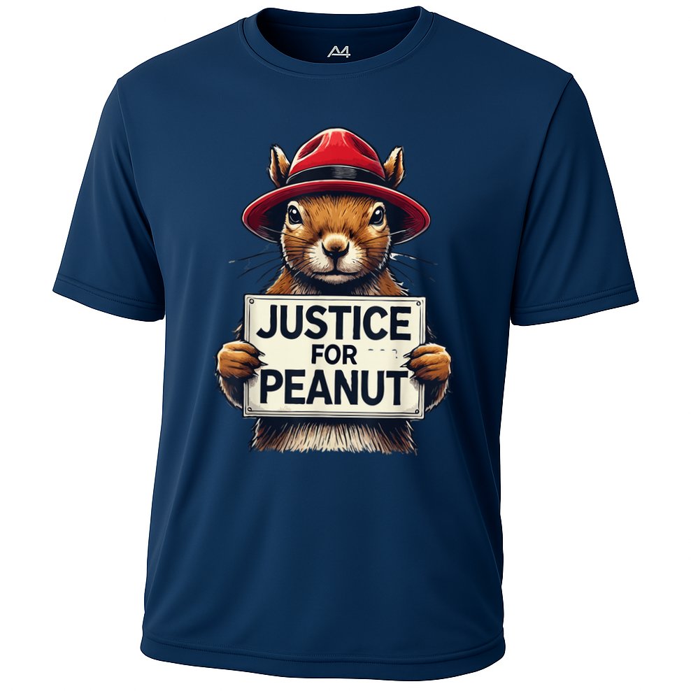 Justice For Peanut The Squirrel Wanted Performance Shirt