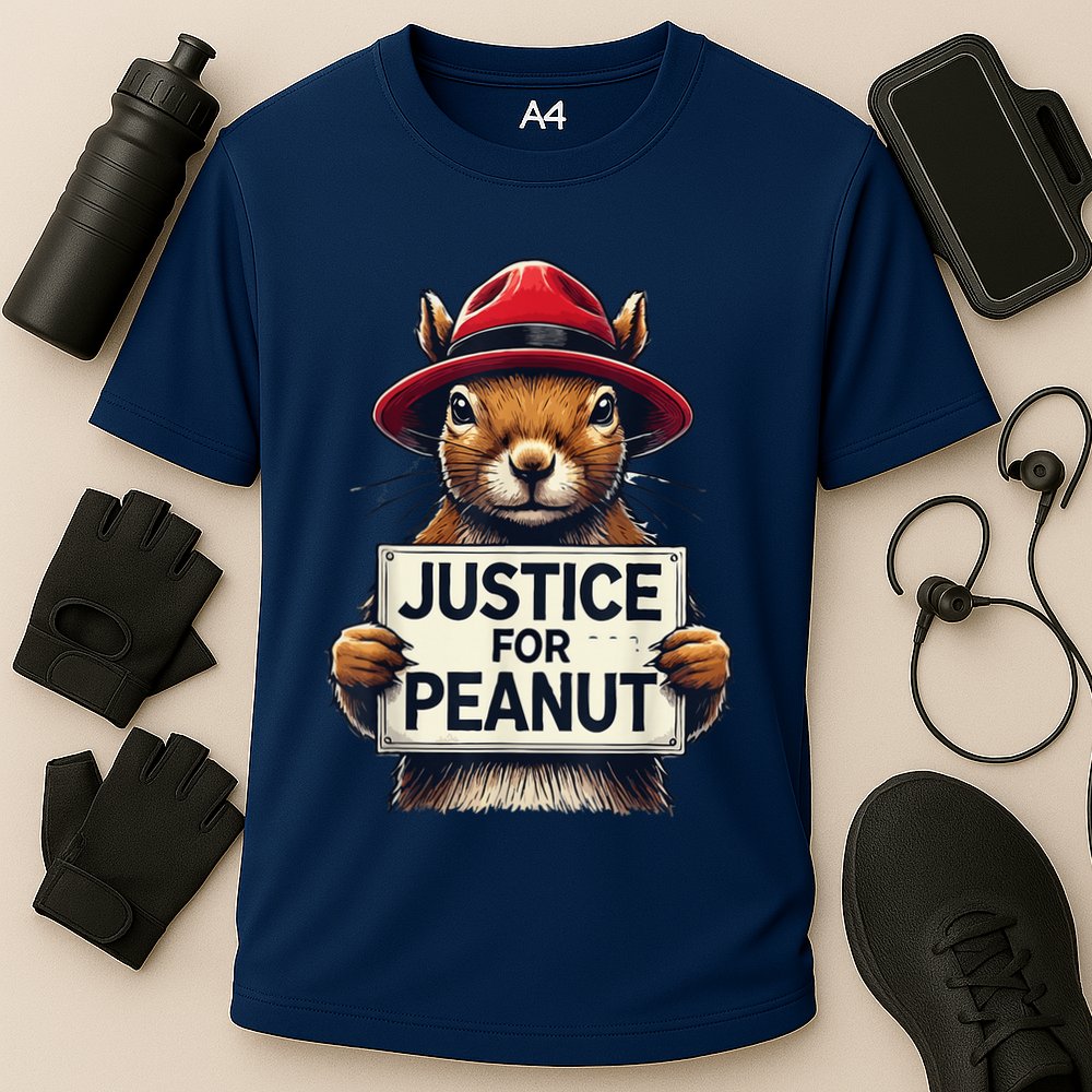 Justice For Peanut The Squirrel Wanted Performance Shirt