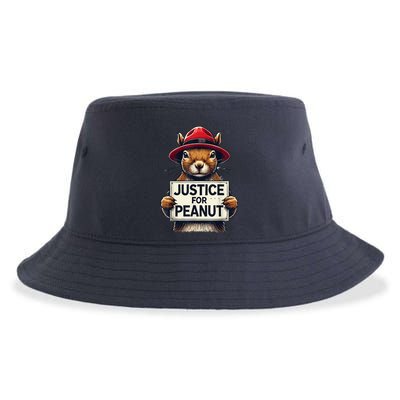 Justice For Peanut The Squirrel Wanted Sustainable Bucket Hat