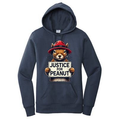 Justice For Peanut The Squirrel Wanted Women's Pullover Hoodie