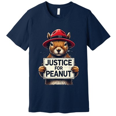 Justice For Peanut The Squirrel Wanted Premium T-Shirt