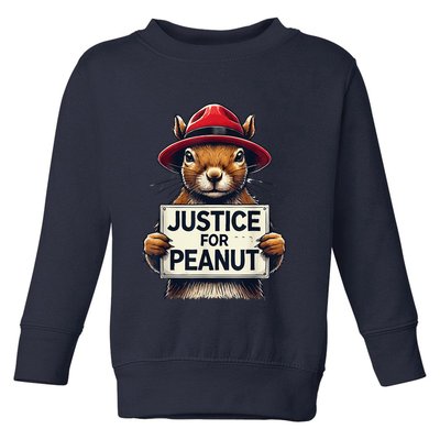 Justice For Peanut The Squirrel Wanted Toddler Sweatshirt