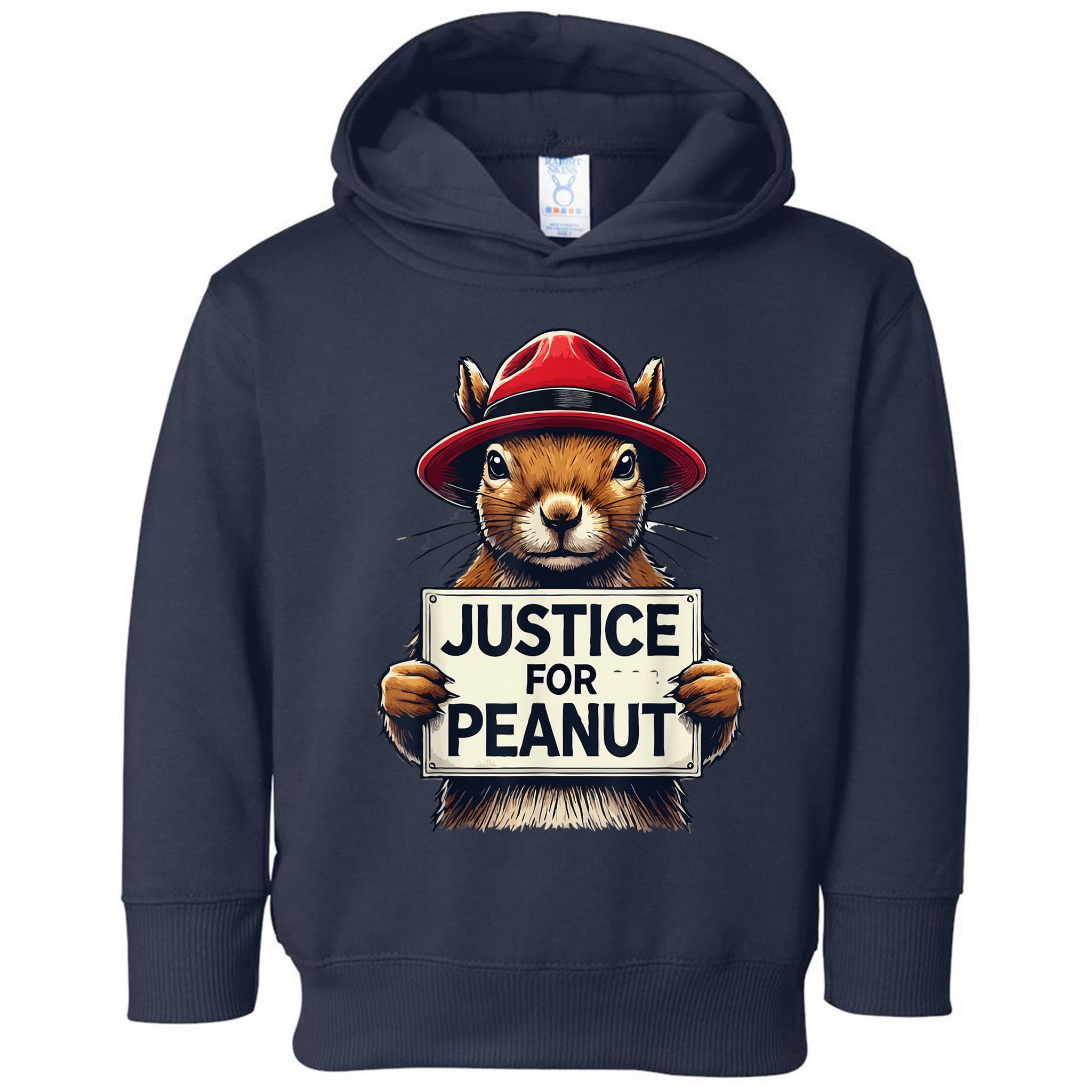 Justice For Peanut The Squirrel Wanted Toddler Hoodie