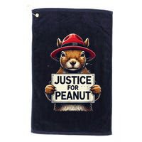 Justice For Peanut The Squirrel Wanted Golf Towel