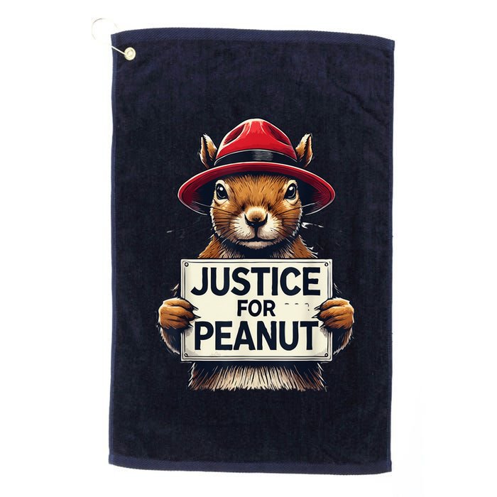 Justice For Peanut The Squirrel Wanted Golf Towel