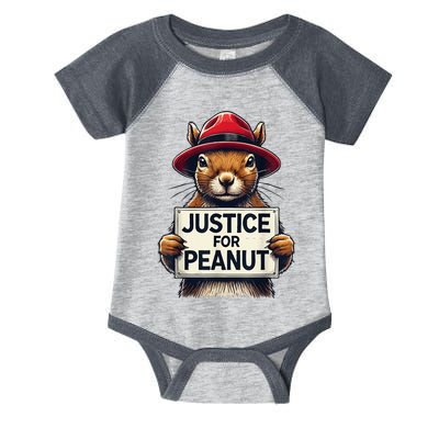 Justice For Peanut The Squirrel Wanted Infant Baby Jersey Bodysuit