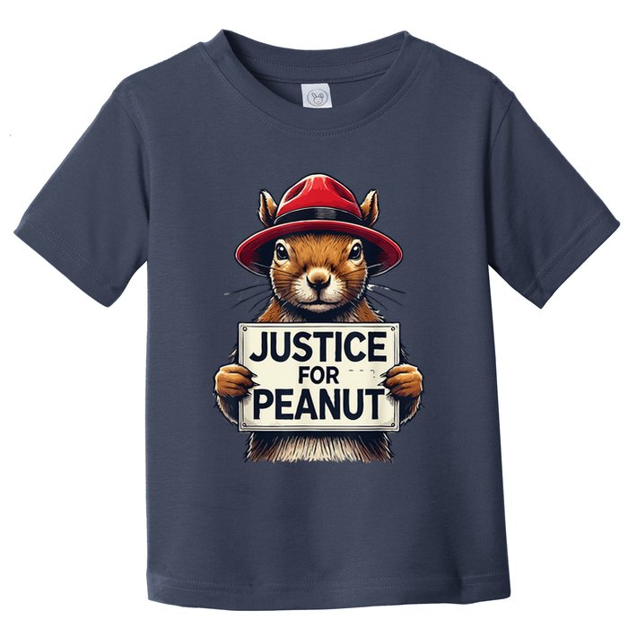 Justice For Peanut The Squirrel Wanted Toddler T-Shirt