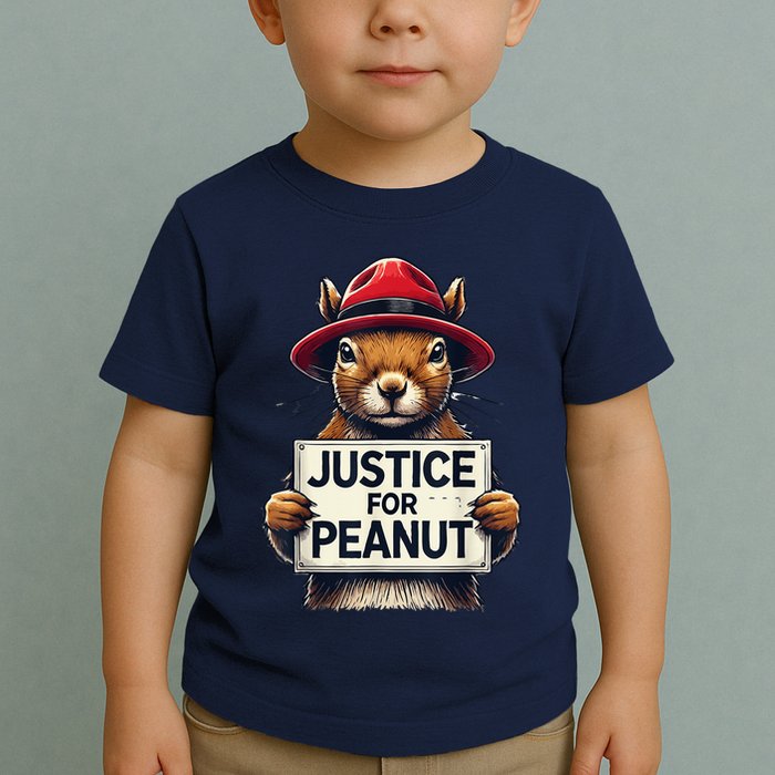 Justice For Peanut The Squirrel Wanted Toddler T-Shirt