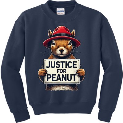 Justice For Peanut The Squirrel Wanted Kids Sweatshirt