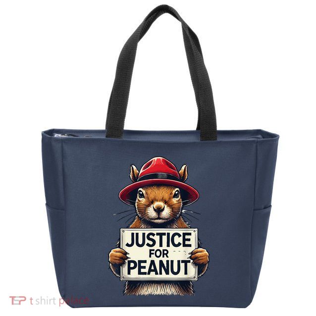Justice For Peanut The Squirrel Wanted Zip Tote Bag