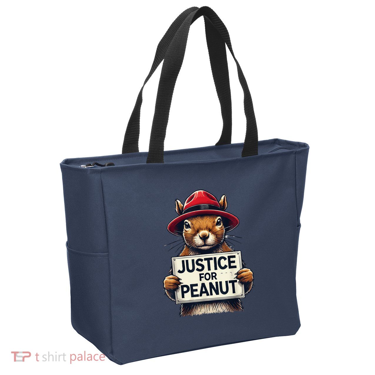 Justice For Peanut The Squirrel Wanted Zip Tote Bag