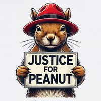 Justice For Peanut The Squirrel Wanted Garment-Dyed Sweatshirt