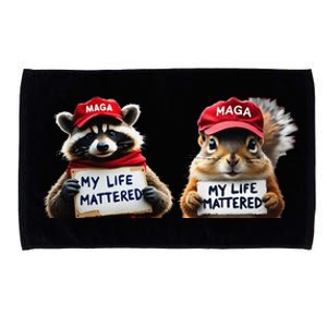 Justice For Peanut The Squirrel And Fred The Raccoon Microfiber Hand Towel