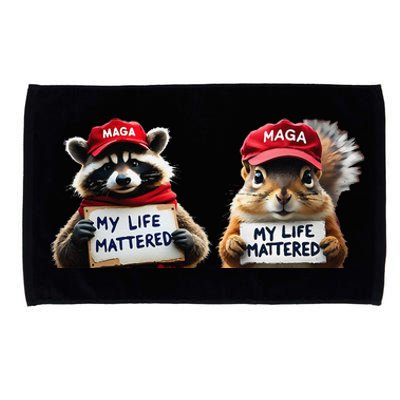 Justice For Peanut The Squirrel And Fred The Raccoon Microfiber Hand Towel