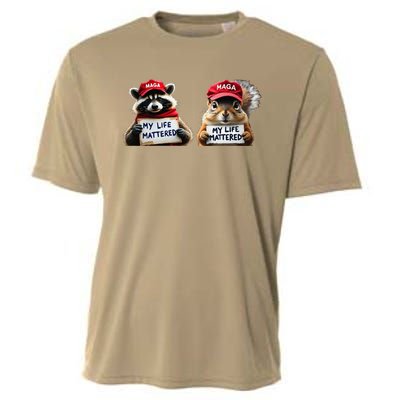 Justice For Peanut The Squirrel And Fred The Raccoon Cooling Performance Crew T-Shirt