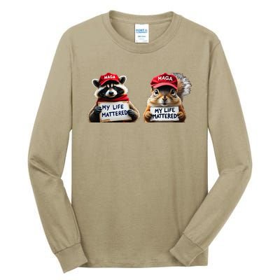 Justice For Peanut The Squirrel And Fred The Raccoon Tall Long Sleeve T-Shirt