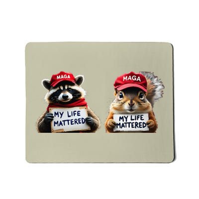 Justice For Peanut The Squirrel And Fred The Raccoon Mousepad