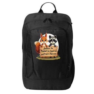 Justice For Peanut The Squirrel And Fred The Raccoon City Backpack