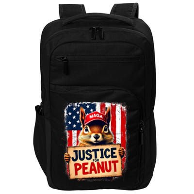 Justice For Peanut The Squirrel Peanut Squirrel Maga Impact Tech Backpack